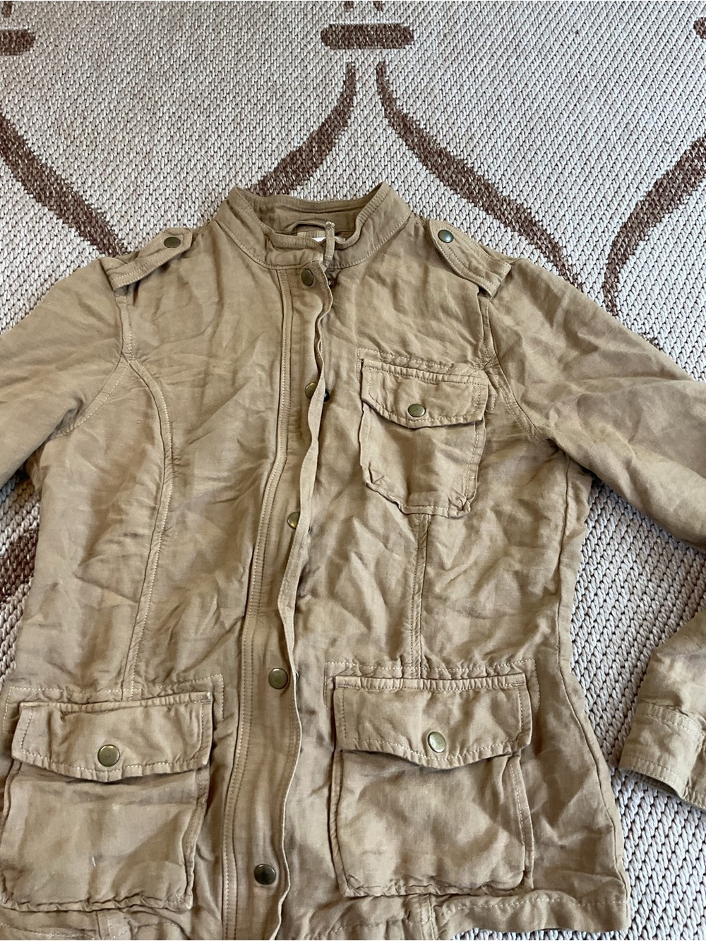 Lucky Brand Light Brown Utility Jacket - Picture 2 of 6
